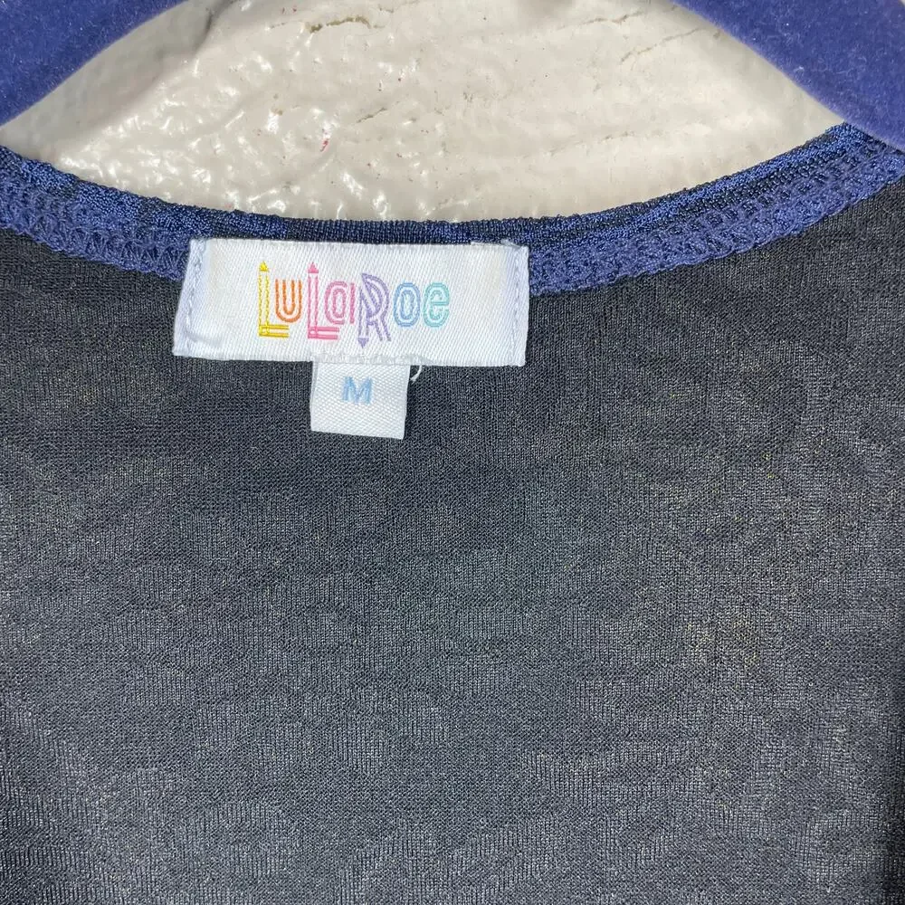 LuLaRoe Sarah Duster Long Cardigan Sweater Womens Navy Blue Pockets size‎ medium